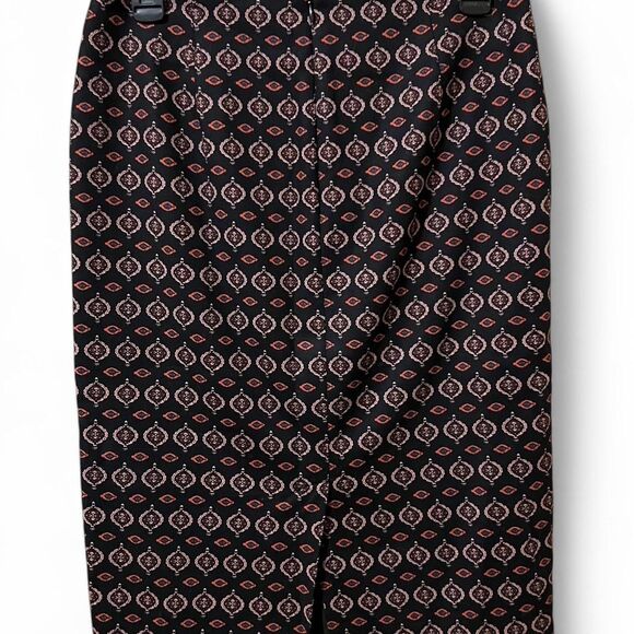 Lord & Taylor Geometric Patterns Long Pencil Skirt Size 2 work office - Picture 3 of 7